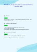 BIO 230 Unit 1 Quiz Questions and Answers with Verified Solutions &vert;&NewLine;Latest 2026 Update