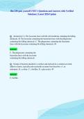 Bio 230 quiz yourself UNIT 1 Questions and Answers with Verified&NewLine;Solutions &vert; Latest 2026 Update
