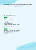 Bio 230 Final Questions and Answers with Verified Solutions &vert; Latest&NewLine;2026 Update