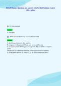 BIO230 Exam 4 Questions and Answers with Verified Solutions &vert; Latest&NewLine;2026 Update