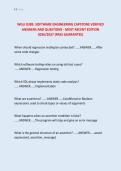 WGU D385&colon; SOFTWARE ENGINEERING CAPSTONE VERIFIED &NewLine;ANSWERS AND QUESTIONS - MOST RECENT EDITION &NewLine;2026&sol;2027 &lpar;PASS GUARANTEE&rpar;