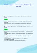 Bio 230 Exam 4 Questions and Answers with Verified Solutions &vert; Latest&NewLine;2026 Update
