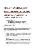 S-Tier Oklahoma Category 1A Field Crop Applicator Elite Test Bank&colon; 2026&sol;2027 Edition