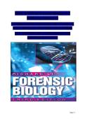Forensic Biology&comma; 3rd Edition by Richard Li&colon; Test Bank &vert; Exam Prep&semi; Multiple-Choice Questions & Answer Key