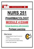 NURS 251 Module 4 Exam &ndash; &lpar;2026&rpar; Actual Questions & Answers &lpar;Portage&rpar; 100&percnt; Guarantee Pass