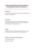Florida Cosmetology State Board Clinical Exam Questions and Correct Answers