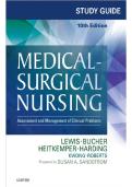 Medical-Surgical Nursing Assessment Study Guide &ndash; Lewis&comma; Dirksen&comma; Bucher&comma; Mariann &lpar;10th Edition&comma; 2026 Updated Exam Prep Resource&rpar;