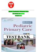 Pediatric Primary Care &lpar;Burns&comma; 7th Edition&rpar; &ndash; Complete Test Bank with Chapter-Wise Questions and Answers&NewLine;