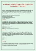 WALMART - STORMWATER EXAM ACTUAL AND&NewLine;100&percnt; CORRECT ANSWERS