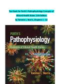 Complete Test Bank for Porth's Pathophysiology&colon; Concepts of Altered Health States&comma;by Tommie L&period; Norris &ndash; All 52 Chapters with Verified Answers & Detailed Rationales