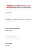 ITEC Beauty Specialist Skincare & Eye Treatments Questions and Correct Answers