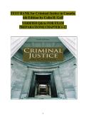 Criminal Justice in Canada&comma; 6th Edition &lpar;Colin H&period; Goff&rpar; &vert; Complete Test Bank &colon; Verified Exam Questions & Answers &semi; Chapters 1&ndash;12 Comprehensive Study Guide
