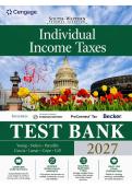 Test Bank for South-Western Federal Taxation 2027&colon; Individual Income Taxes&comma; 50th Edition &lpar;Young&comma; Nellen&comma; Persellin&comma; Lassar&comma; Cuccia & Cripe&comma; 2026&rpar; &vert; All Chapters 1&ndash;20 Covered