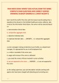 RHIA MOCK EXAM  NEWEST 2026 ACTUAL EXAM TEST BANK&vert; &NewLine;COMPLETE EXAM QUESTIONS AND CORRECT VERIFIED &NewLine;ANSWERS&sol; ALREADY GRADRED A&plus;&vert; &lpar;MOST RECENT&excl;&excl;&rpar;
