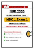 NUR 2356 MDC 1 Exam 1 &ndash; &lpar;2026&rpar; Actual Questions & Answers &lpar;Rasmussen&rpar; 100&percnt; Guarantee Pass