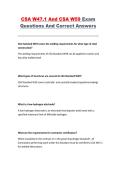 CSA W47&period;1 and CSA W59 Exam Questions and Correct Answers