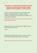 NURS 307 Exam 3  NEWEST 2026 ACTUAL EXAM TEST BANK&vert; &NewLine;COMPLETE EXAM QUESTIONS AND CORRECT VERIFIED &NewLine;ANSWERS&sol; ALREADY GRADRED A&plus;&vert; &lpar;MOST RECENT&excl;&excl;&rpar;