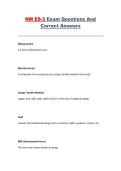 NM ES-3 Exam Questions and Correct Answers