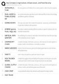 Agriculture Infrastructure Food Security &sol; Key Concepts Guide &sol; Score 100&percnt; Prep &sol; 2025 New Version &sol; Exam Resource