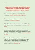 NUR 425 Exam 2  NEWEST 2026 ACTUAL EXAM TEST BANK&vert; &NewLine;COMPLETE EXAM QUESTIONS AND CORRECT VERIFIED &NewLine;ANSWERS&sol; ALREADY GRADRED A&plus;&vert; &lpar;MOST RECENT&excl;&excl;&rpar;