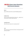 NM ES3J Exam Questions and Correct Answers