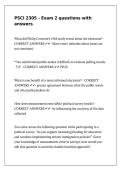PSCI 2305 - Exam 2 questions with answers