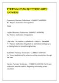 PTU FINAL EXAM QUESTIONS WITH ANSWERS