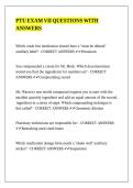 PTU EXAM VII QUESTIONS WITH ANSWERS