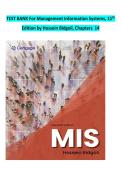 Complete Test Bank for MIS&comma; 11th Edition by Hossein Bidgoli &ndash; All 14 Chapters with Verified Answers & Detailed Rationales