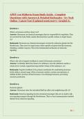 APHY 102 Midterm Exam Study Guide - Complete Questions with Answers & Detailed Rationales - Ivy Tech Online &vert; Latest Test &lpar;Updated 2026&sol;2027&rpar; &vert; Graded A&plus;
