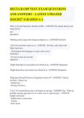 DELTA RAMP TEST EXAM QUESTIONS&NewLine;AND ANSWERS &ndash; LATEST UPDATED&NewLine;2026&sol;2027 &lpar;GRADED A&plus;&rpar;