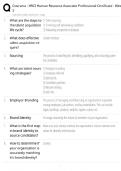 Coursera HRCI Certificate &sol; HR Associate Week 3 &sol; Score 100&percnt; Guide &sol; 2025 New Version &sol; Exam Prep