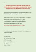 NUR 1025 Final Exam  NEWEST 2026 ACTUAL EXAM TEST &NewLine;BANK&vert; COMPLETE EXAM QUESTIONS AND CORRECT VERIFIED &NewLine;ANSWERS&sol; ALREADY GRADRED A&plus;&vert; &lpar;MOST RECENT&excl;&excl;&rpar; 
