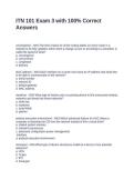 ITN 101 Exam 3 with 100&percnt; Correct Answers