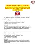 PN4001 FINAL EXAM 2026&sol;2027 QUESTIONS AND CORRECT DETAILED ANSWERS  WITH RATIONALES &vert;&vert; 100&percnt; GUARANTEED PASS&excl;&excl;  <LATEST VERSION>