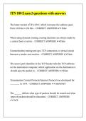 ITN 100 Exam 2 questions with answers