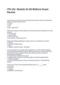 ITN 101 Module 01-06 Midterm Exam Review