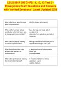LSUS MHA 709 CHPS 11&comma; 12&comma; 13 Test 5 -&NewLine;Powerpoints Exam Questions and Answers&NewLine;with Verified Solutions &vert; Latest Updated 2026