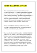ITN 100 - Exam 1 WITH ANSWERS
