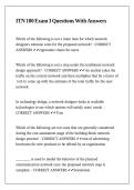 ITN 100 Exam 3 Questions With Answers&period;
