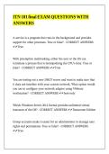 ITN 101 final EXAM QUESTIONS WITH ANSWERS