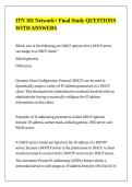 ITN 101 Network&plus; Final Study QUESTIONS WITH ANSWERS