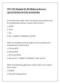 ITN 101 Module 01-06 Midterm Review QUESTIONS WITH ANSWERS