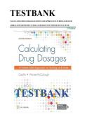 TEST BANK FOR Calculating Drug Dosages A Patient-Safe Approach to Nursing and Math Second Edition by Maryanne Castillo&comma; Sandra Luz Martinez ISBN&colon; 978-1719641227 COMPLETE GUIDE 100&percnt; VERIFIED A&plus; GRADE ASSURED&excl;&excl;&excl;&excl;NEW LATEST UPDATE&excl;&excl;&excl;&excl;&excl;