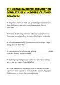 C211 SECOND OA QUIZZES EXAMINATION&NewLine;COMPLETE SET 2026 EXPERT SOLUTIONS&NewLine;GRADED A&plus;
