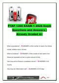PTAP 1350 Exam 1 Questions and Answers &vert; 180&plus; Practice Questions on Pathology&comma; Inflammation&comma; Pharmacology&comma; Fractures&comma; Musculoskeletal Disorders & Physical Therapy