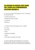 C211 SECOND OA QUIZZES STUDY GUIDE&NewLine;FULL PAPER 2026 COMPREHENSIVE&NewLine;SOLUTIONS GRADED A&plus;