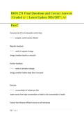 BIOS 251 Final Questions and Correct Answers&NewLine;&vert; Graded A&plus; &vert; Latest Update 2026&sol;2027 &vert; A&plus;&NewLine;Pass&excl;&excl;