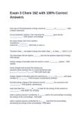 Exam 3 Chem 162 with 100&percnt; Correct Answers