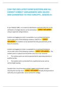 CUSP-T&D 2025 LATEST EXAM QUESTIONS AND ALL   &NewLine;CORRECT CORRECT 100&percnt;ANSWERS 100&percnt; SOLVED &NewLine;AND GUARANTEED TO PASS CONCEPTS&period;&period;&period;GRADED A&plus;  